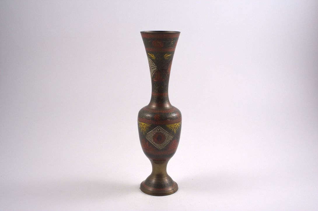 Foto Metal Vase Oriental h30