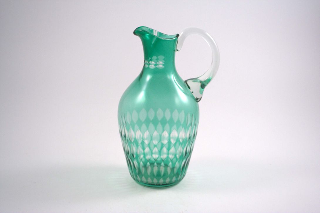 Foto Green Glass Pitcher