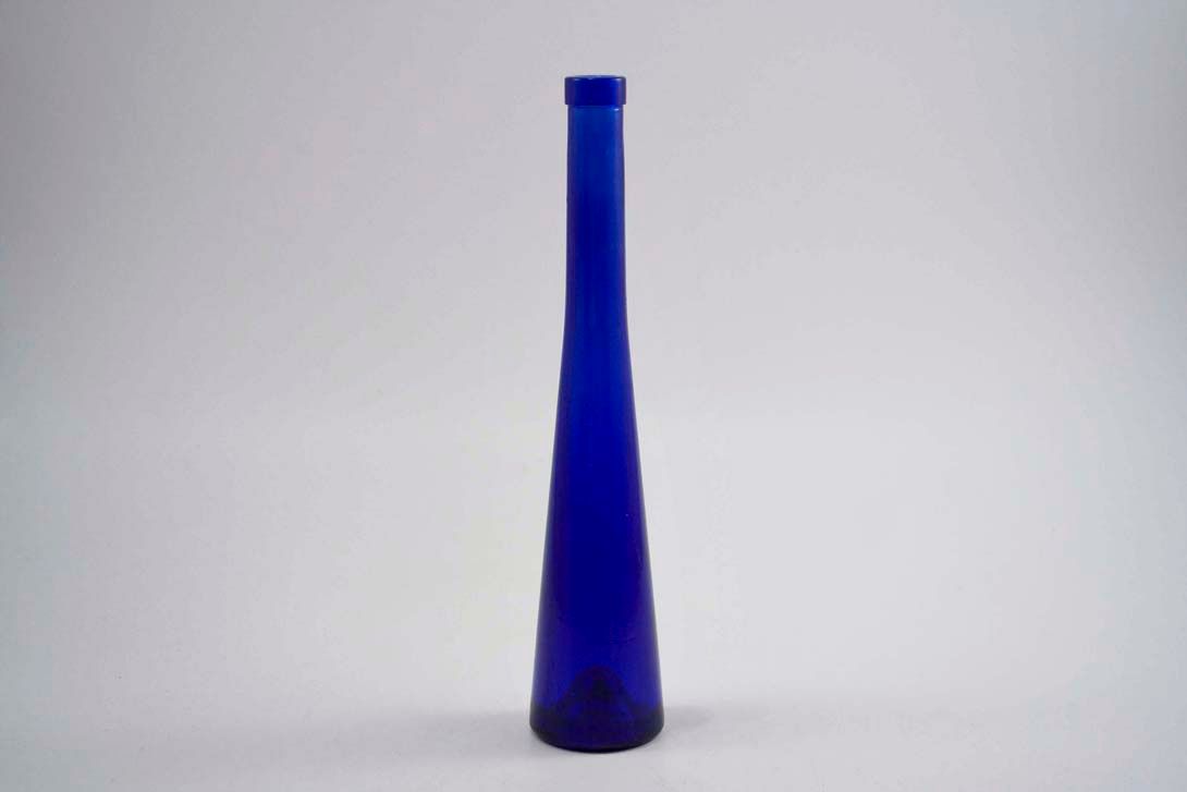 Foto Slim Blue Glass Table Vase h32