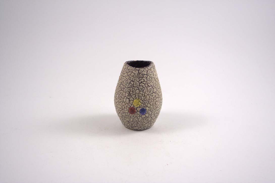 Foto Rough Ceramic Vase Three Dots h10 A5