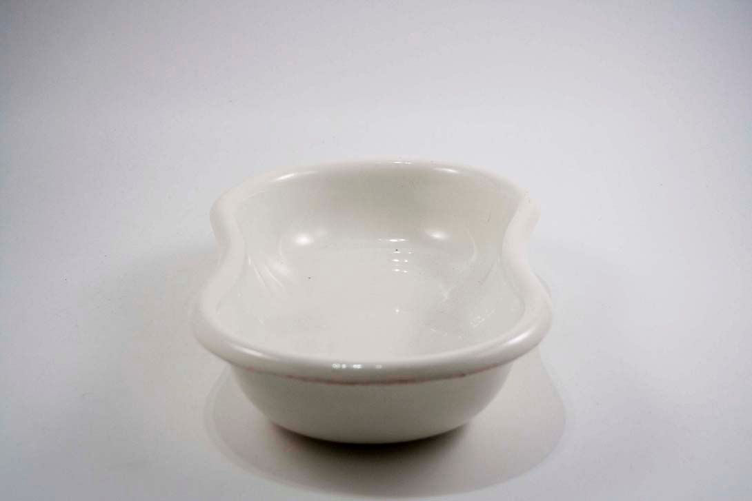 Foto Large White Villeroy and Boch Kidney Shape Bowl 26x44cm