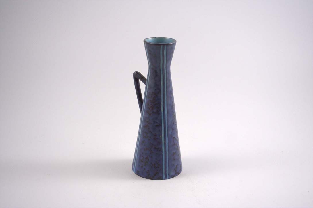 Foto Blue Ceramic Vase Azure Stripes h22 A6