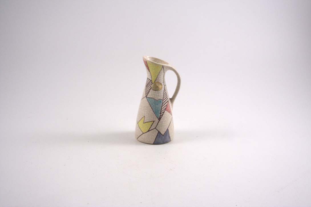 Foto Ceramic Table Vase Multicoloured Crack Style h14 A5
