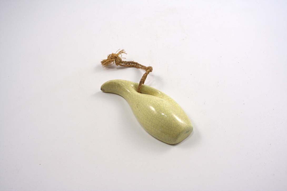Foto Ceramic Hanging Vase Jug Yellow