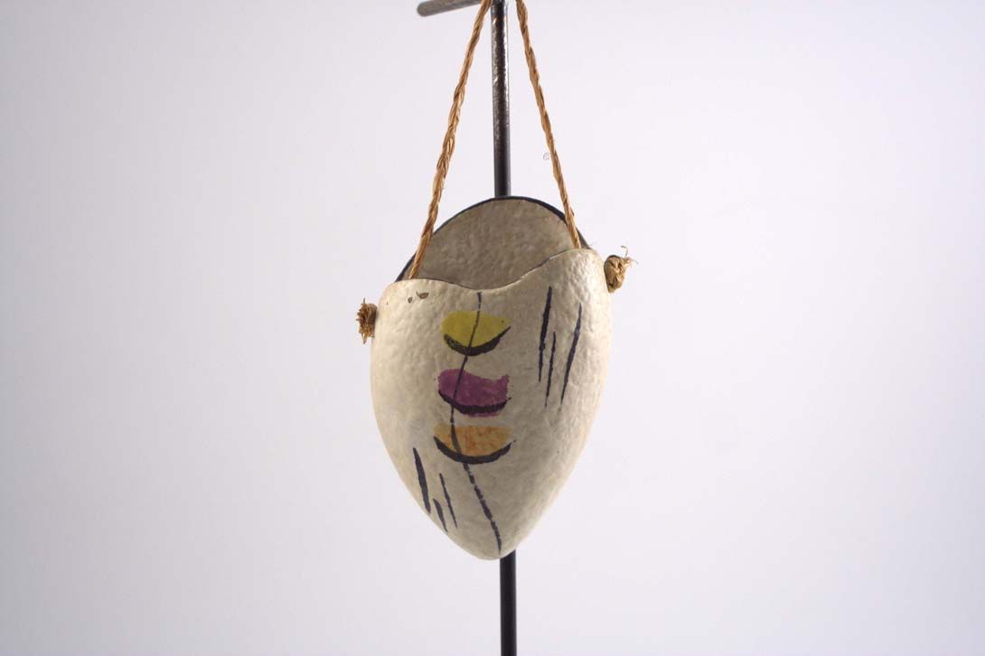 Foto Ceramic Hanging Vase Plant Decor Beige
