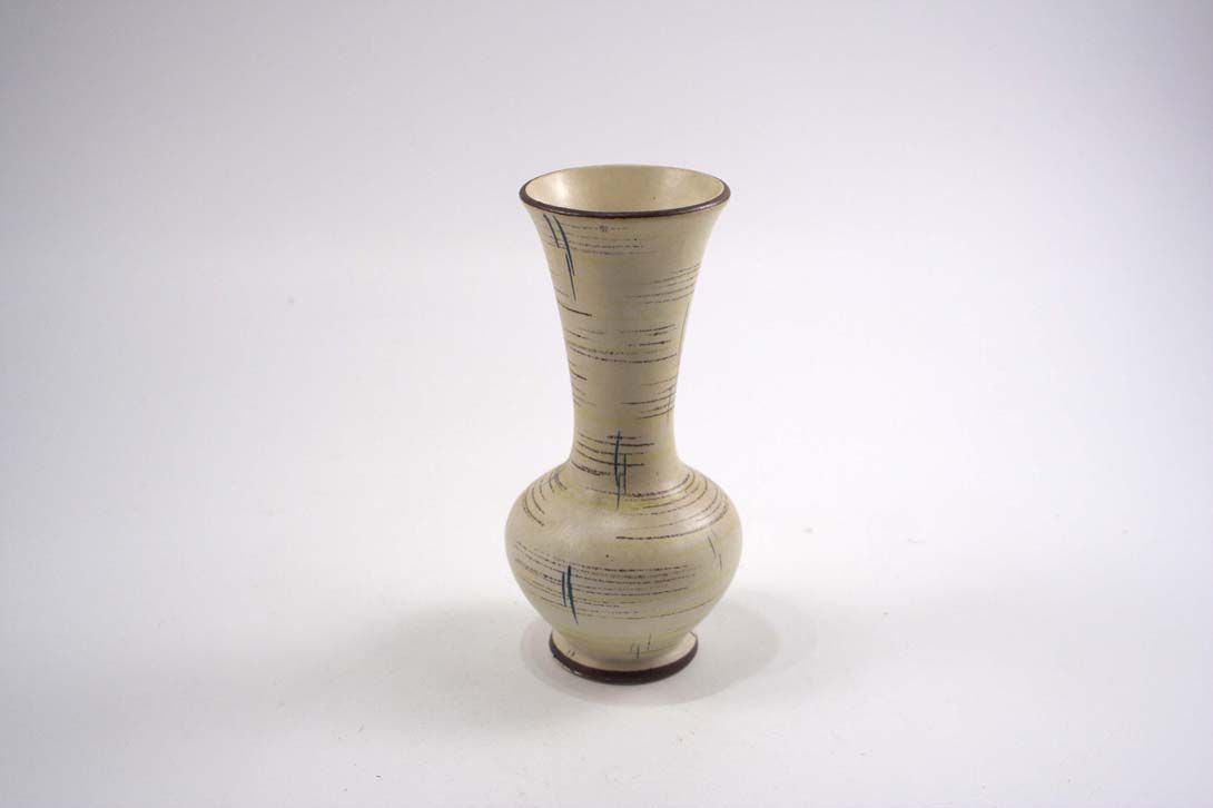 Foto Ceramic Table Vase, Brown Top Brown Ground h21 A4