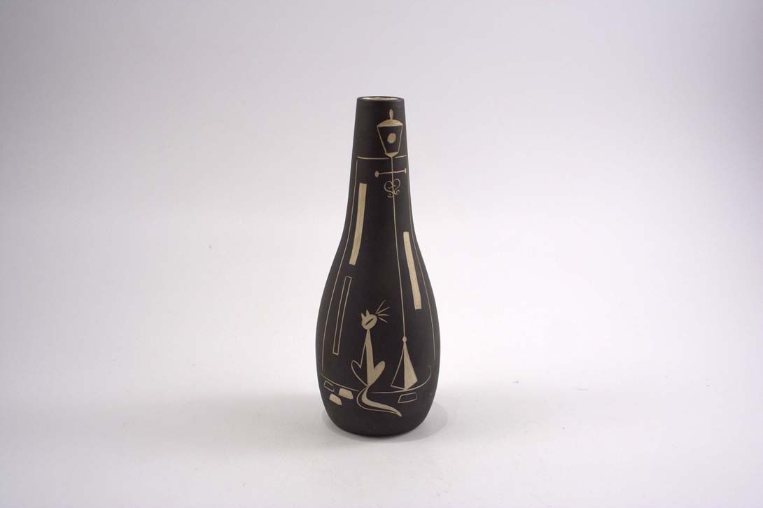 Foto Ceramic Table Vase, Cat Lantern h24 A4
