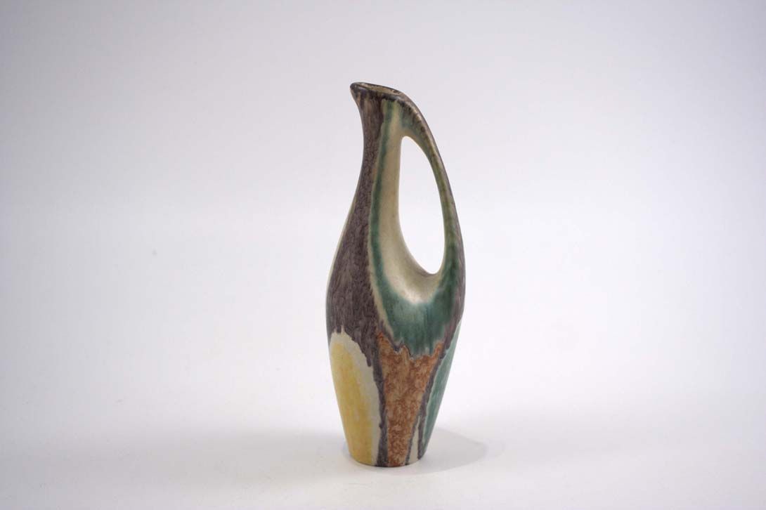 Foto Ceramic Table Vase Jug Handle Multicolored A5