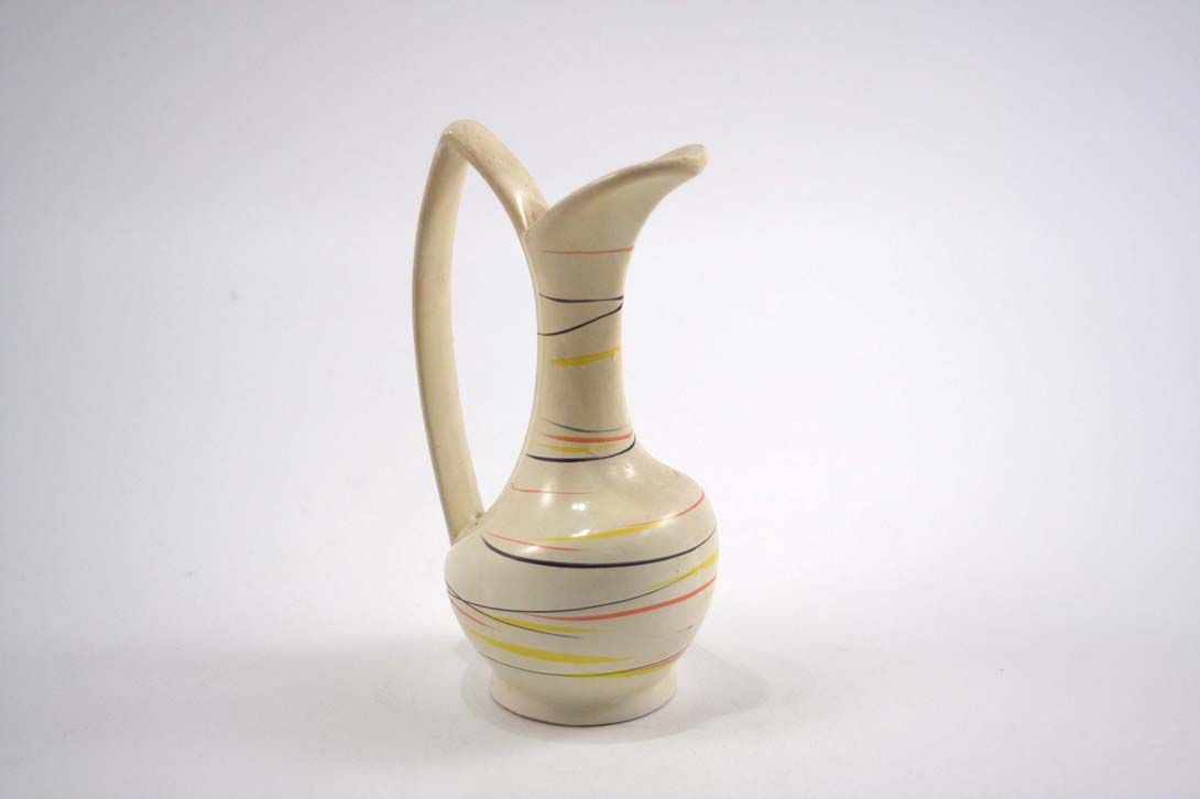 Foto Ceramic Table Vase Jug Multicolored Lines h20 A5