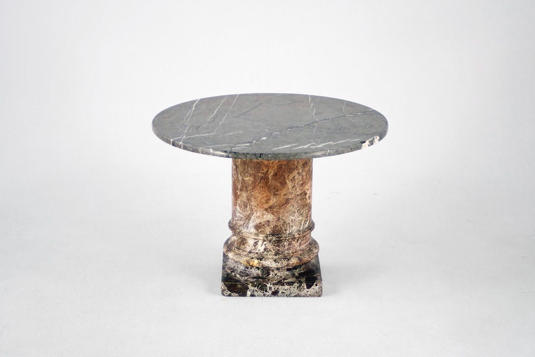 Foto Heavy Marble Side Table Provence 1965 h51x72