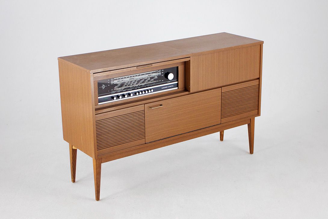 Foto Audio Cabinet Radio Recordplayer 1963
