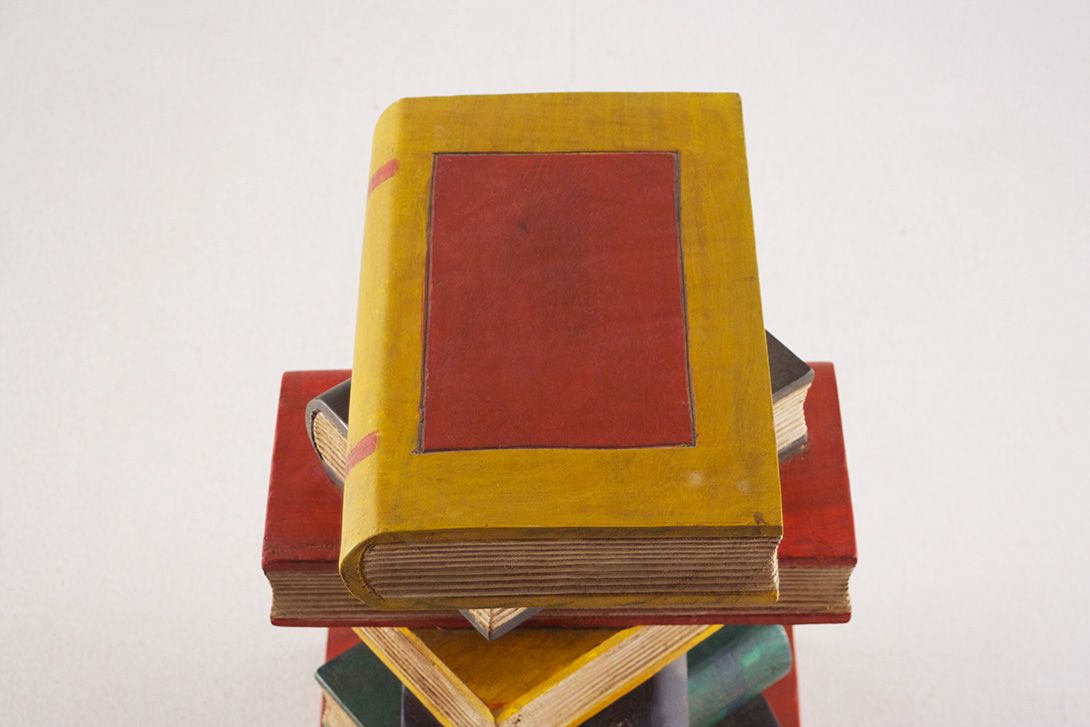 Foto Wooden Book Columnm, Rhine Valley 1960 h52