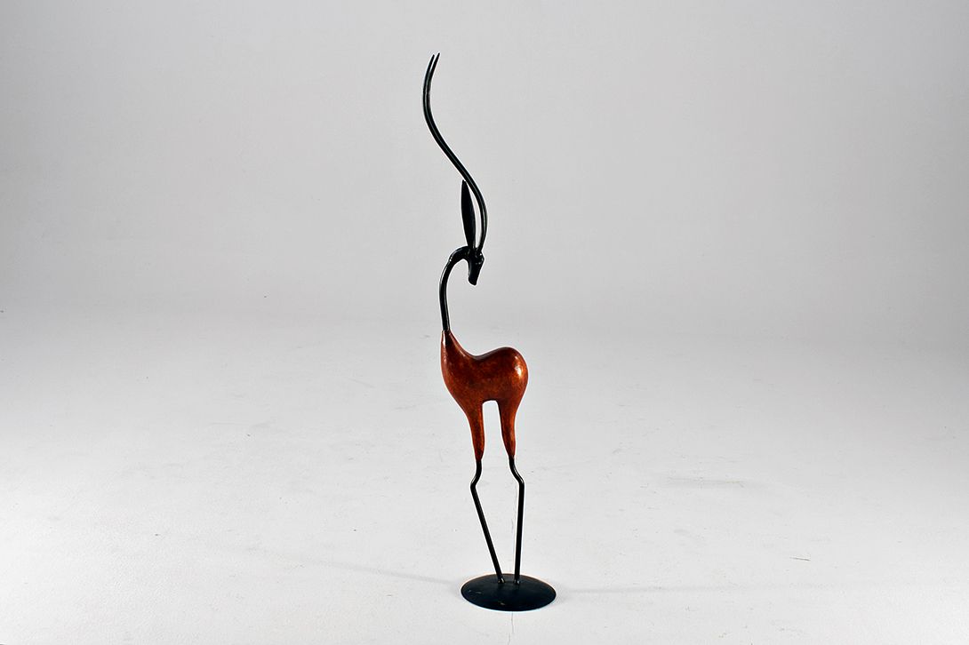 Foto Figurine Gazelle Wood/Metal