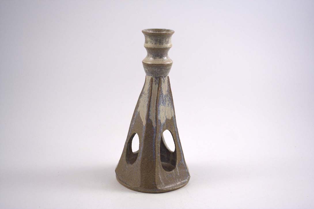 Foto Ceramic Candle Holder Pyramide Shaped Stand Masuren 1890