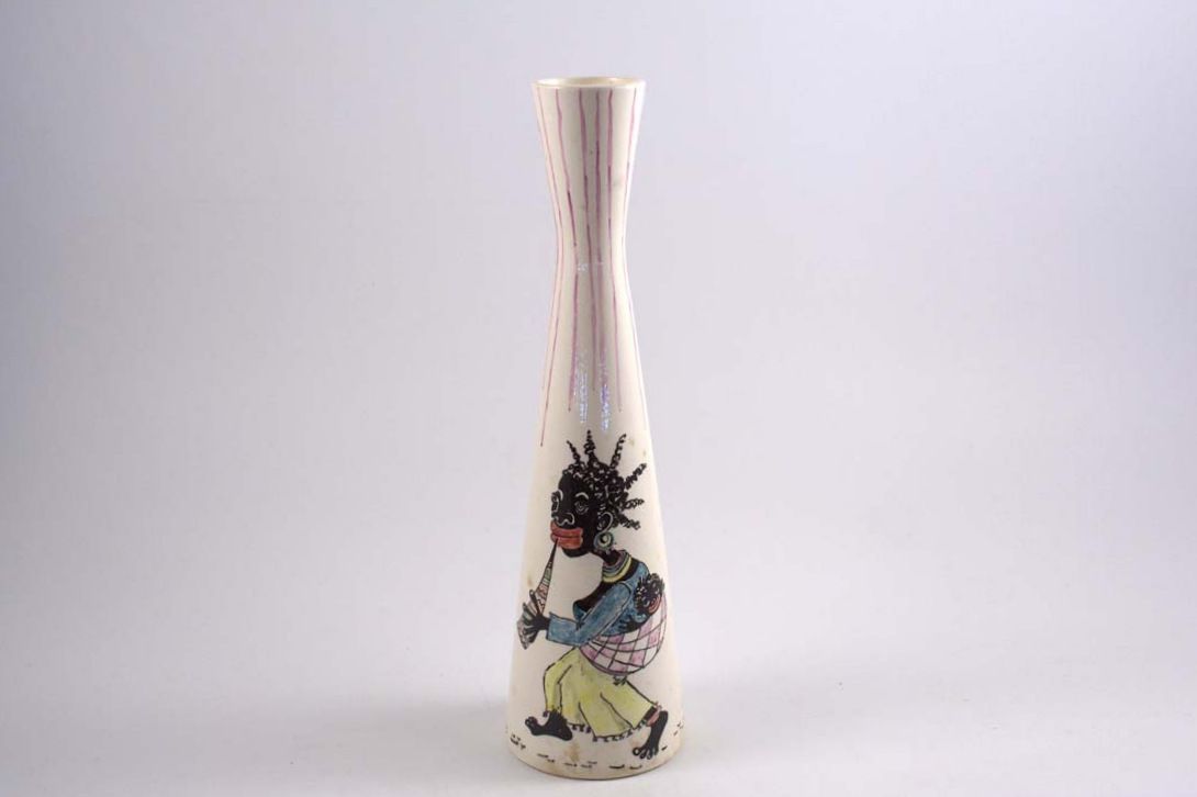 Foto Ceramic Table Vase African Decor h37 E5