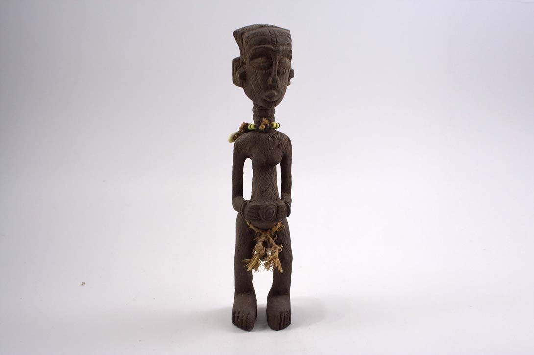Foto African Sculpture, Lady with Hands on Tummy