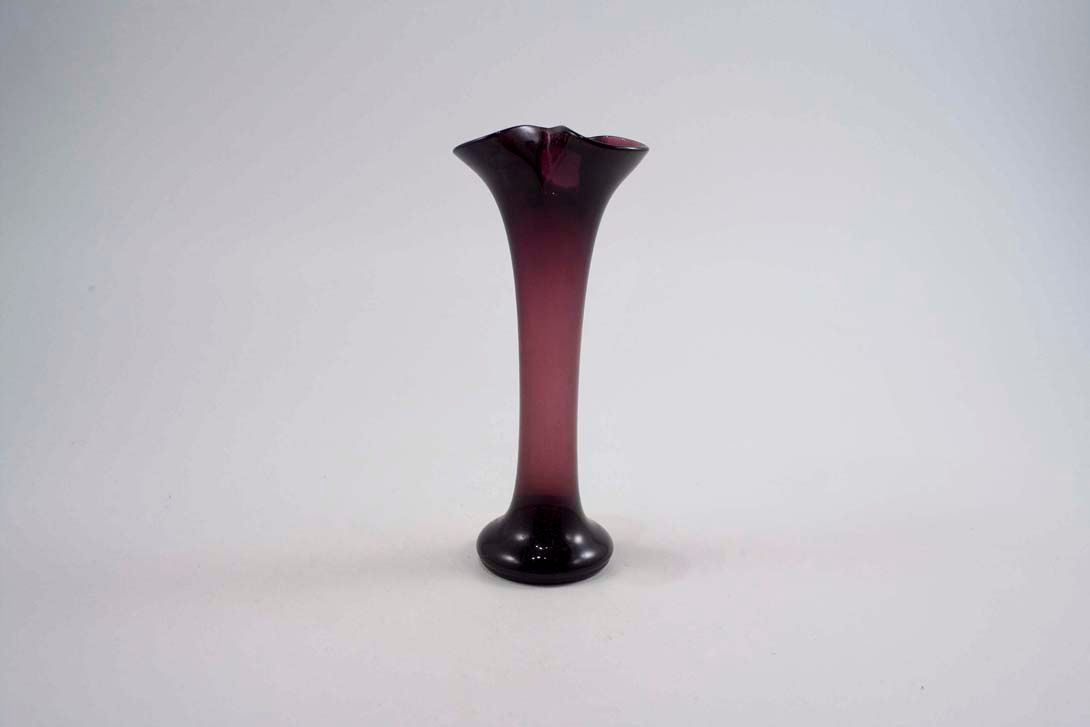 Foto Slim Purple Glass Table Vase h20