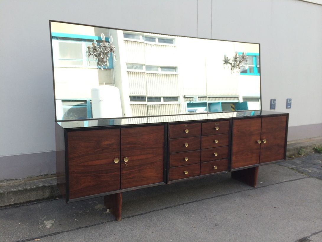 Foto Huge Midcentury Sideboard with Mirror and Chandeliers Italy 1955 w300 *N