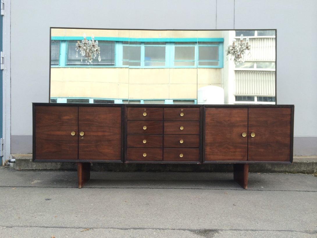 Foto Huge Midcentury Sideboard with Mirror and Chandeliers Italy 1955 w300 *N