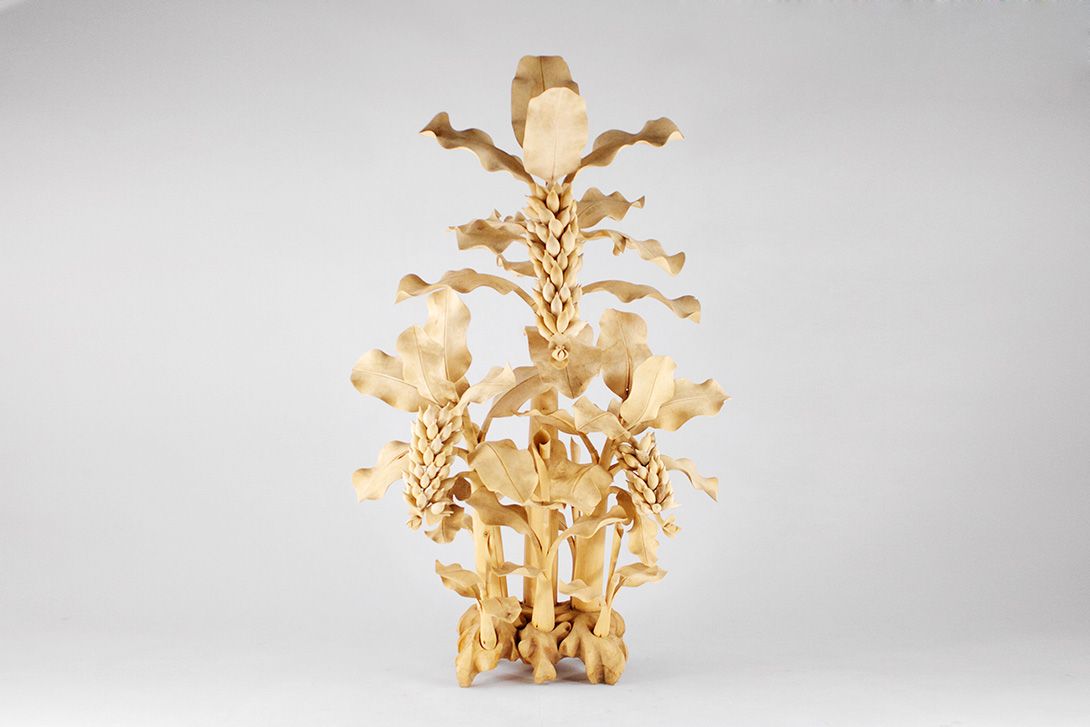 Foto Balsa Carved Banana Tree 2 h230x140x110