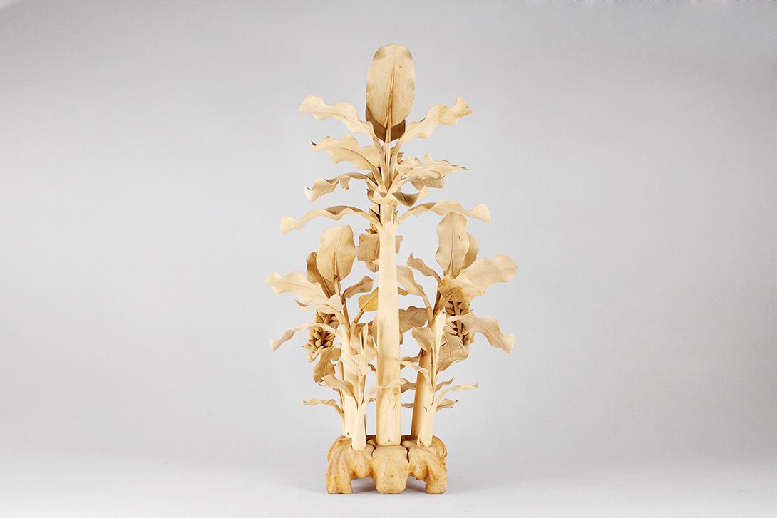 Foto Balsa Carved Banana Tree 2 h230x140x110