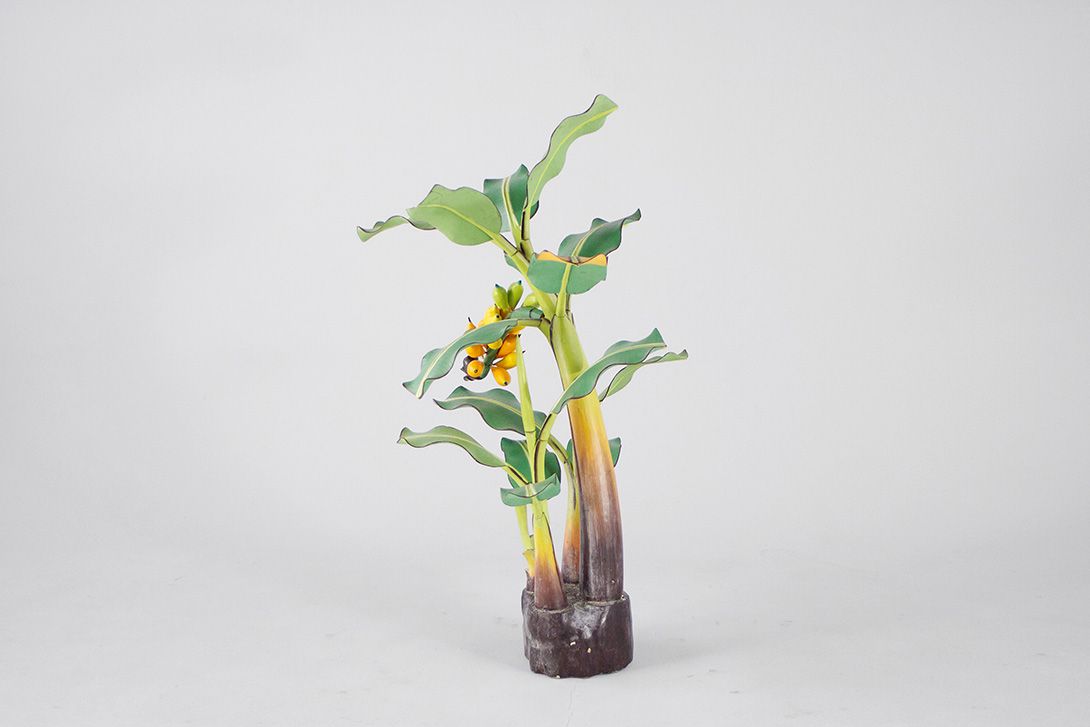 Foto Balsa Carved Banana Tree Colored h125x75x70