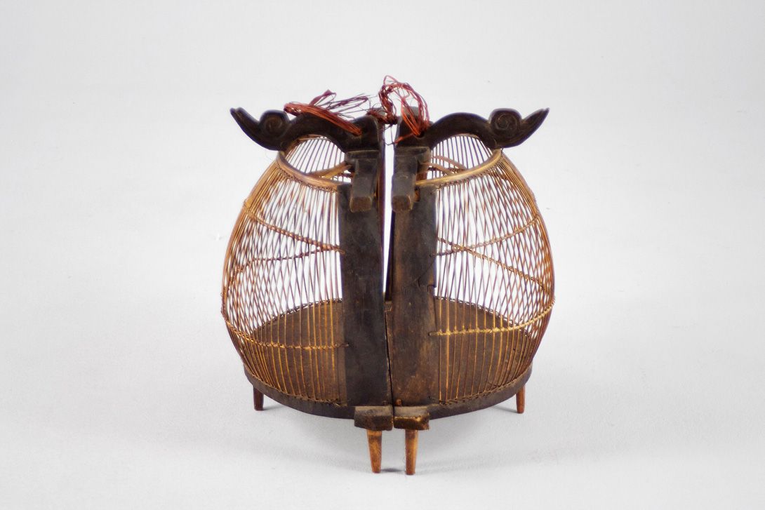 Foto Devidedly Tabletop Bird Cage / Decoration, Iron, Wood and Wire h40xB40
