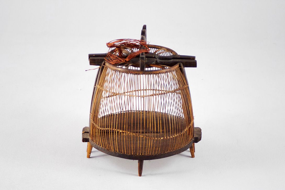 Foto Devidedly Tabletop Bird Cage / Decoration, Iron, Wood and Wire h40xB40