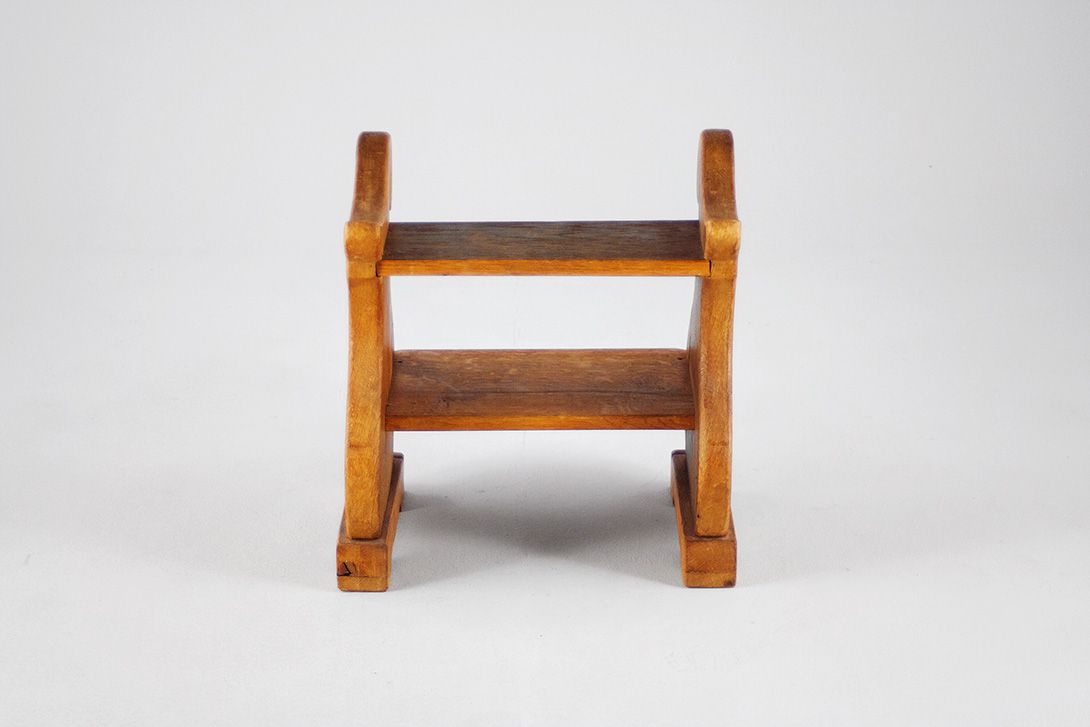 Foto Wooden Stepladder, Two Rundles, 1900 Style