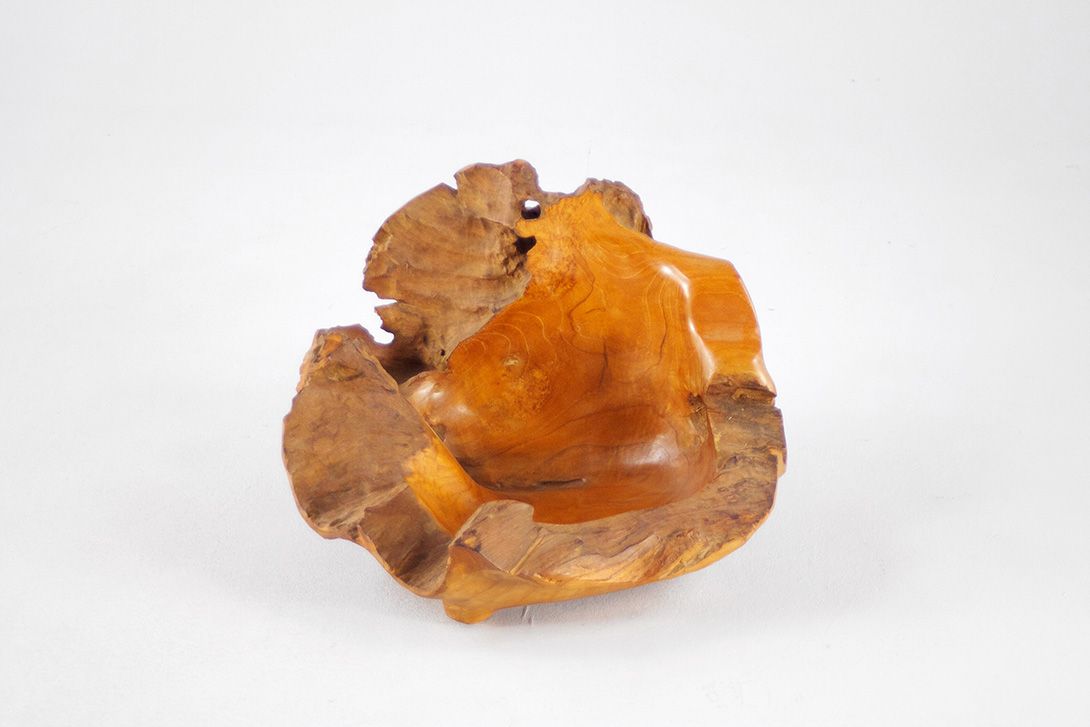 Foto Rough Yet Decorative Wooden Bowl h31x50x46