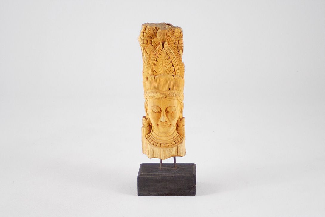 Foto Thai Sculpture Meditating Buddha Face h63