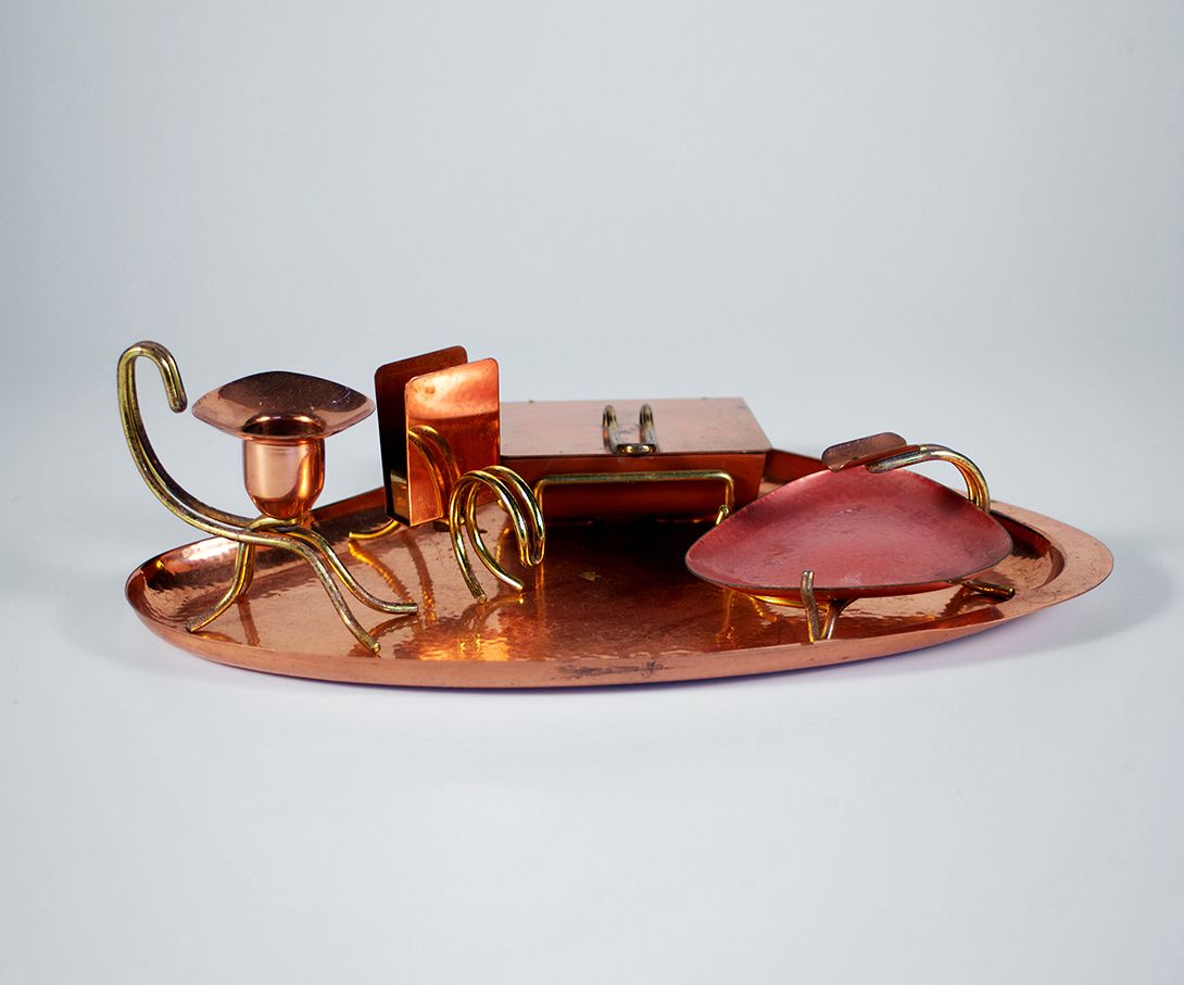 Foto Smoker&#8217;s Set Copper Italy 1956