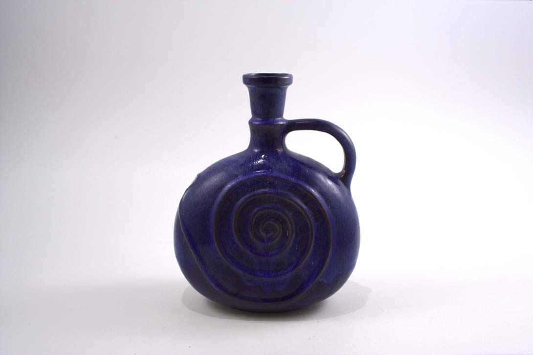 Foto Ceramic Table Vase Blue Handle h30 C5