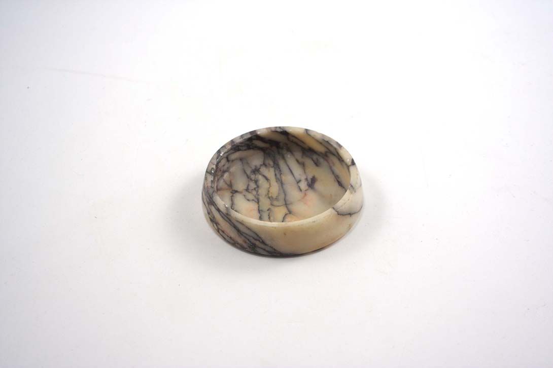 Foto Ashtray, Marble , Brown/Beige, Round and Plain