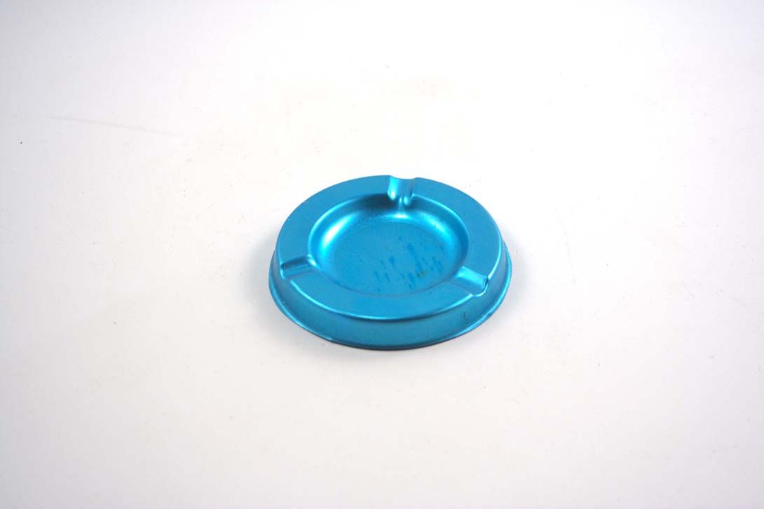 Foto Ashtray, Round, Metallic Blue