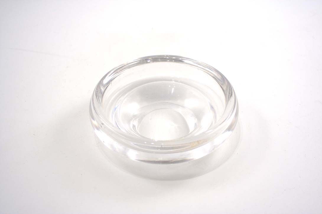 Foto Ashtray, Transparent Glass, Round, Classy, Plain