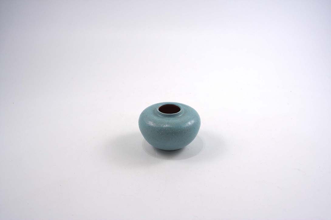 Foto Tiny Ceramic Table Vase Blue h7 C5