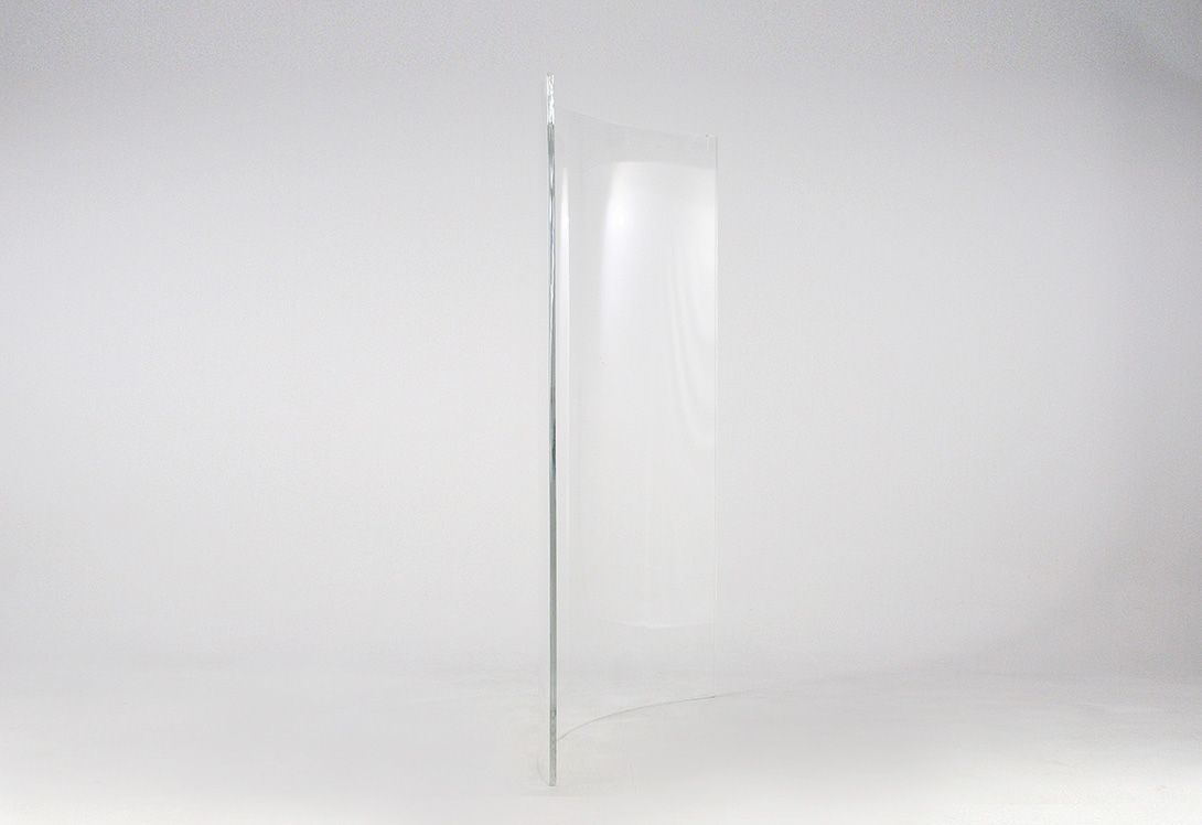Foto Transparent Radial Room Divider Plexiglas 205cm