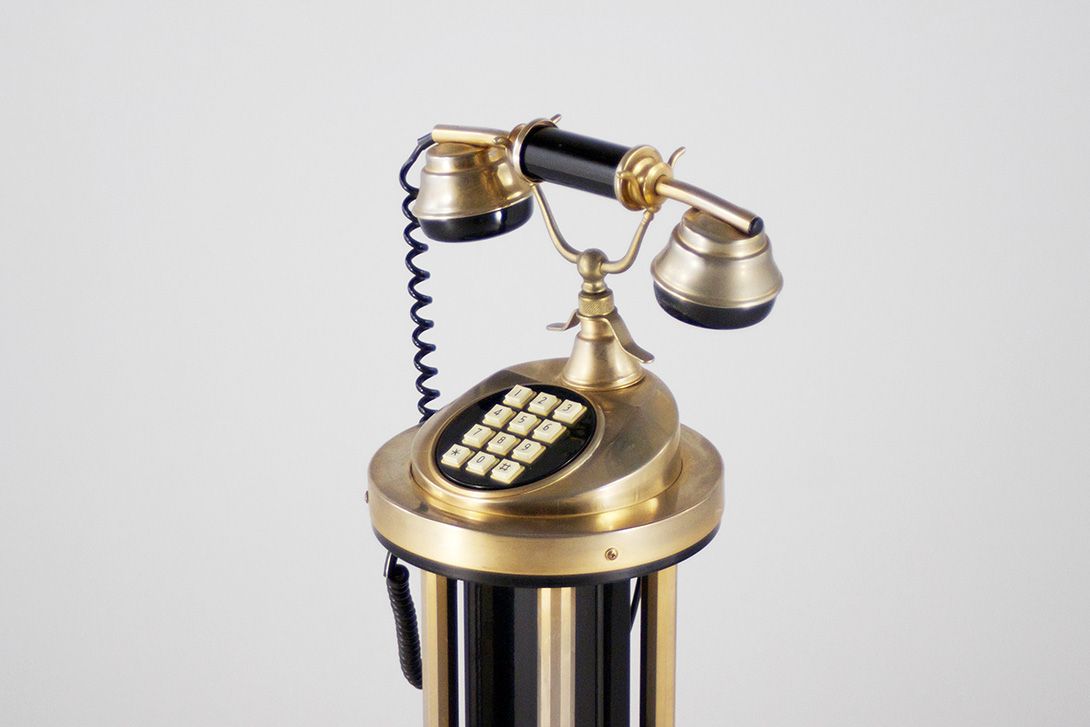 Foto Telephone on Column h95 France 1958