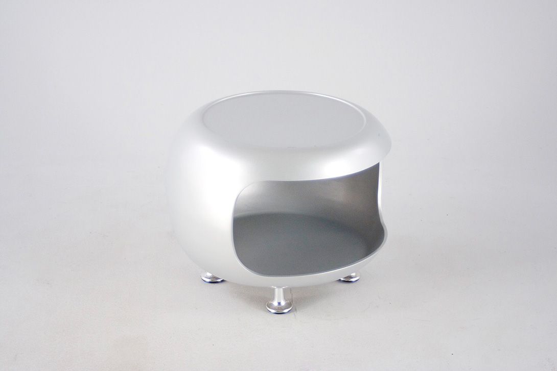 Foto Silver Plastic TV Ball Side Table GDR h38x56