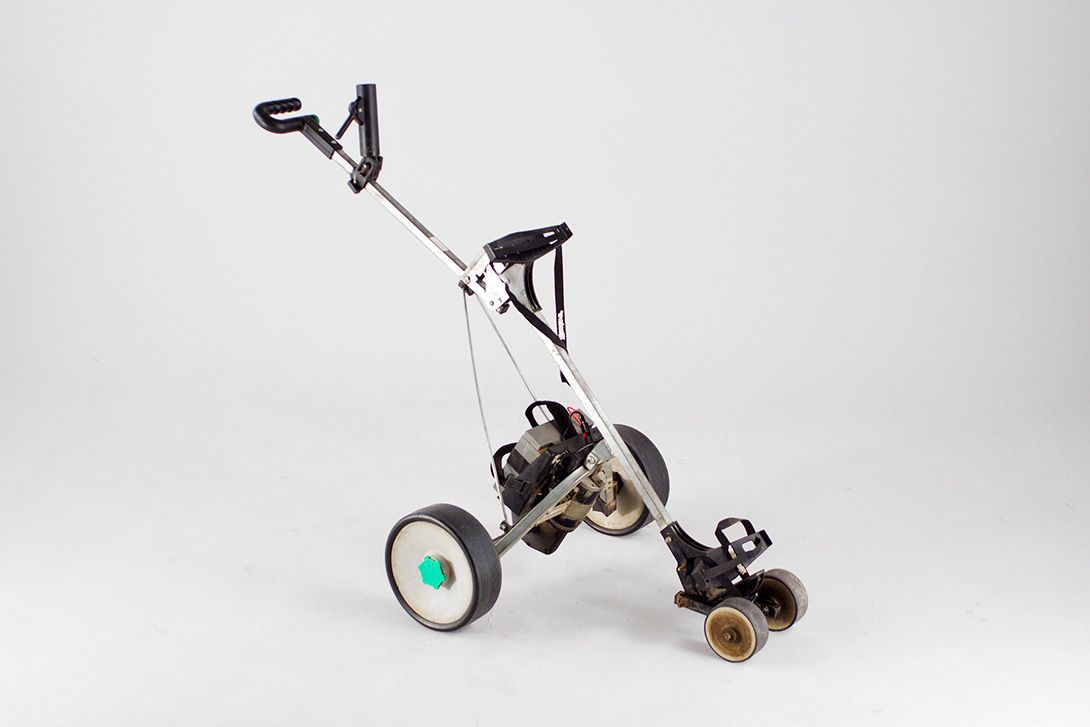 Foto Golf Bag Stand with Wheels