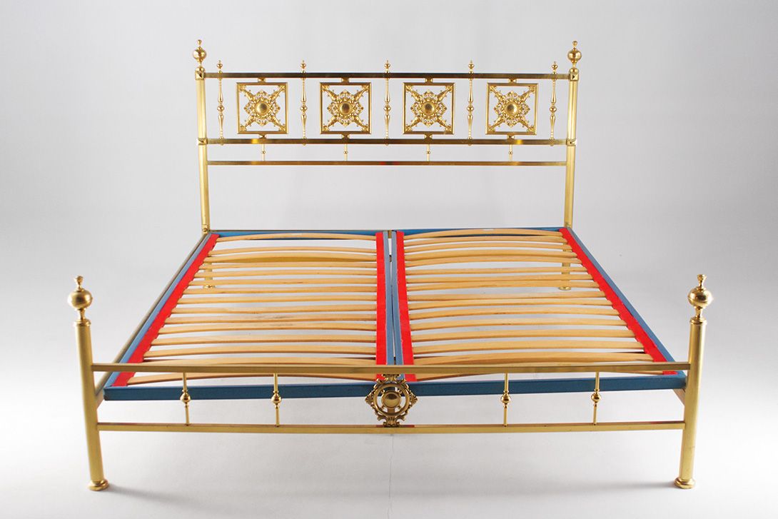 Foto Brass Full-Size Bed Venetian Regency 180x200cm 1960//