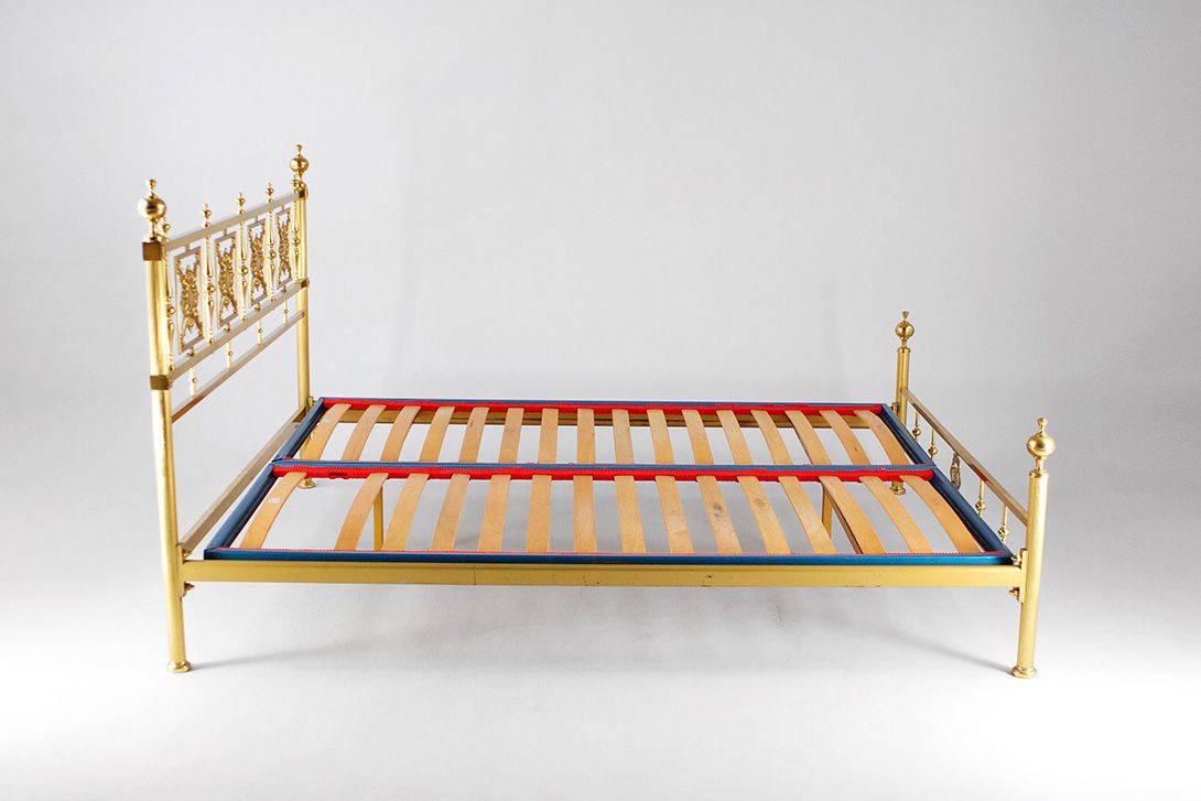 Foto Brass Full-Size Bed Venetian Regency 180x200cm 1960//