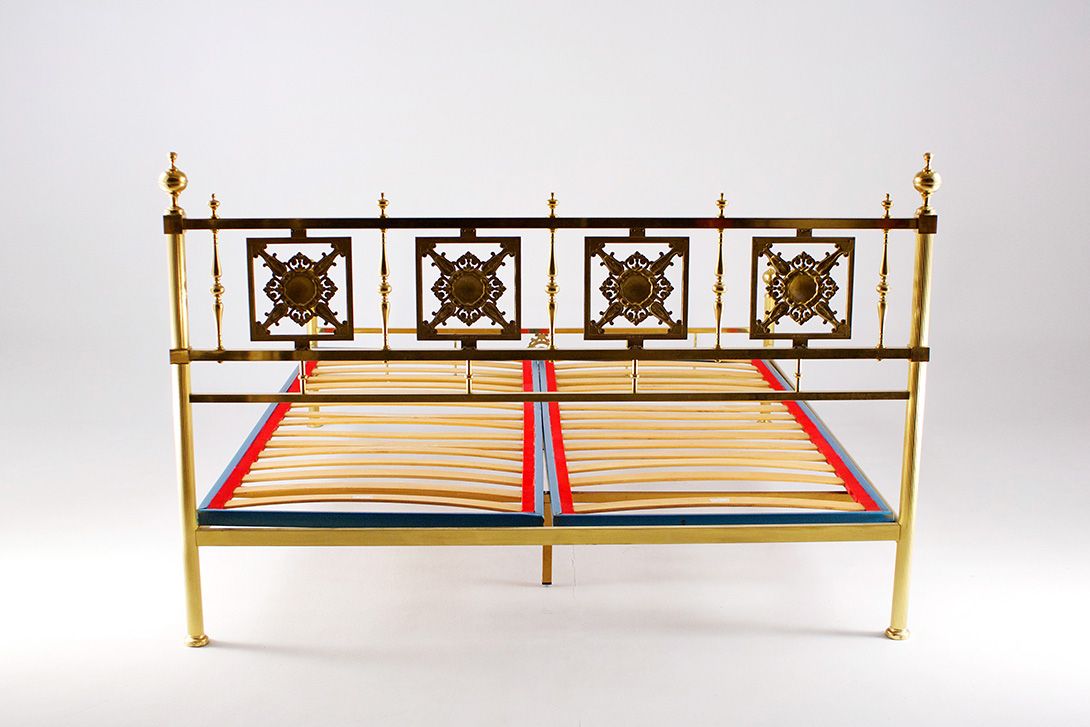 Foto Brass Full-Size Bed Venetian Regency 180x200cm 1960//