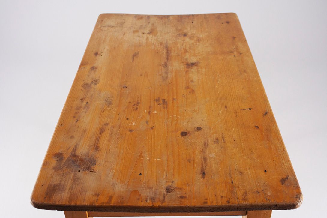 Foto Rustic Wooden Kitchen Table 1970 h80x120x64