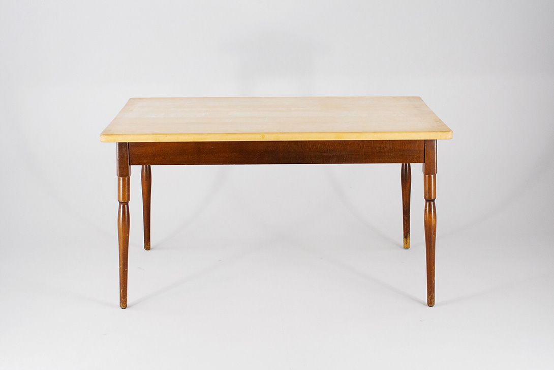 Foto Chippendale Rustic Wooden Dining Table 1940 h77x140x80