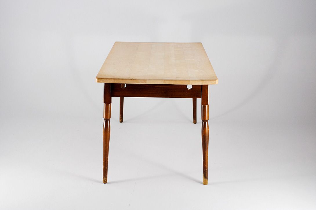 Foto Chippendale Rustic Wooden Dining Table 1940 h77x140x80