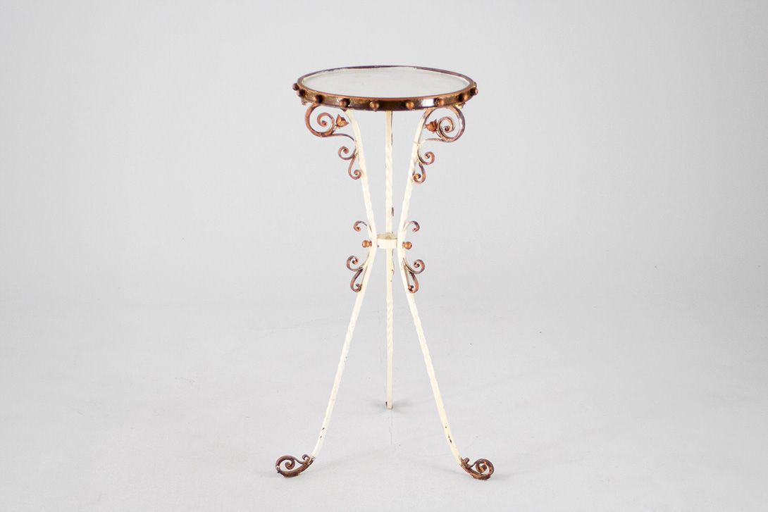 Foto High Baroque Side Table with Copper Details h80x38
