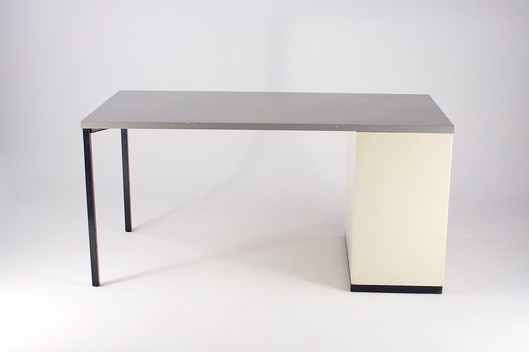 Foto Metal Desk with Side Table h75x156x78