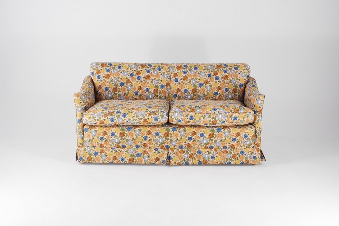 Foto Romantic Floral Print Two-Seater Sofa b:152 Scotland 1960